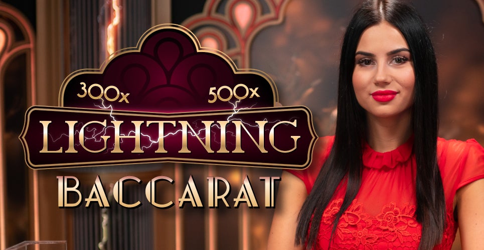 Official Live Shows logo: Lightning Baccarat by Evolution at Winnita